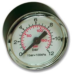 MANOMETRO PER VUOTO INOX INOX STAINLESS STEEL GAUGES 63 filetto/thread 1/4 TIPO