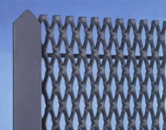 Facile forma una perfetta recinzione a facciata continua, senza vuoti fra un pannello e l altro.