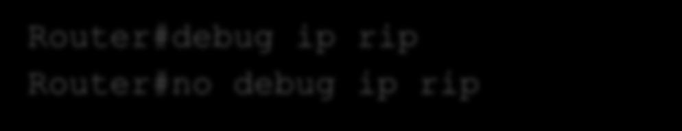 Comandi IOS per configurare RIP Configurare il protocollo RIP Router(config)#router rip Router(config-router)# Specificare la versione di RIP da usare Router(config-router)#version N