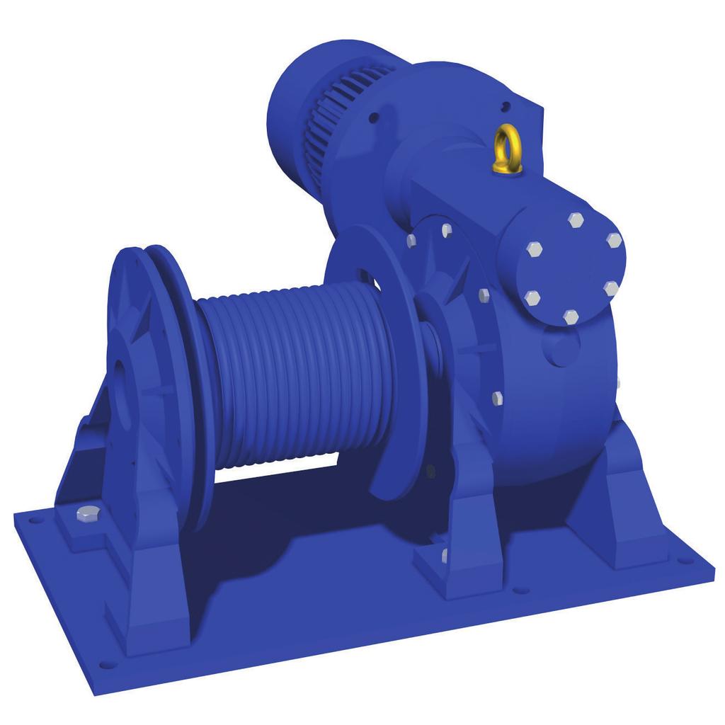 Argani elettrici a TIPO EN a vite senza fine per sollevamento EN TYPE worm gear type for lifting CARATTERISTICHE SPECIFICATION A range of electric selfbraking worm gear winches suitable for lifting