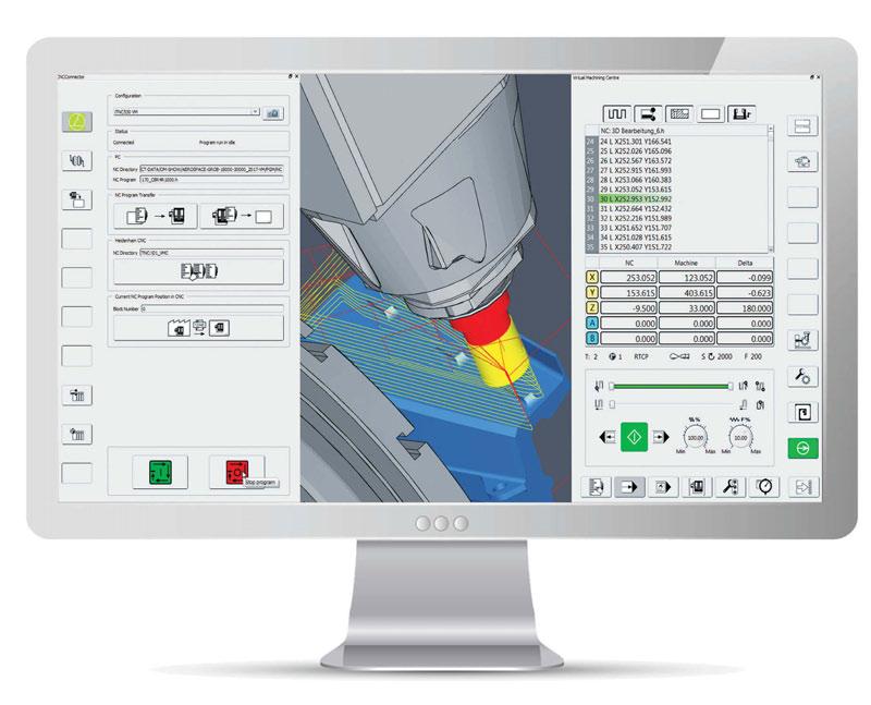 hypermill VIRTUAL Machining Fusione perfetta di lavorazione virtuale e reale Le collisioni tra macchine reali non si limitano a danneggiare le stesse, ma comportano anche ritardi nella produzione e,