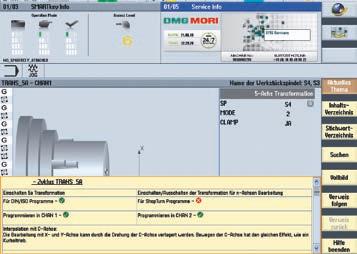 06 + 24 esclusivi cicli tecnologici DMG MORI + Tornitura e tornitura / fresatura Lavorazione simultanea a 5 assi Highlights + + Lavorazione di piani