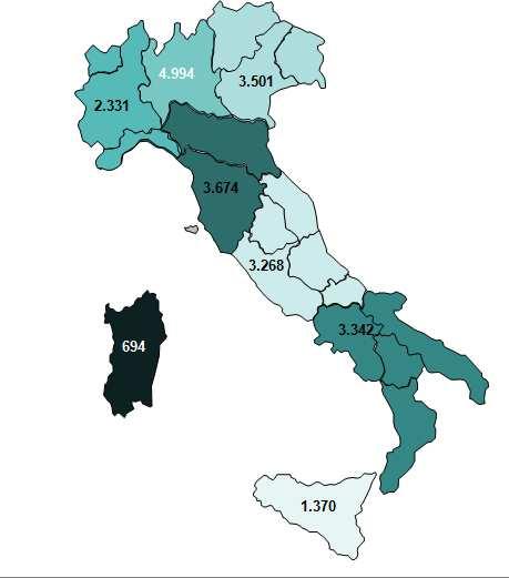 Fabbisogno suddiviso per Aree Territoriali Nel mese di aprile 2017 si evidenzia un fabbisogno in flessione in zona Nord (To-Mi-Ve), al Centro (Rm-Fi), al Sud e in linea sulle Isole rispetto al