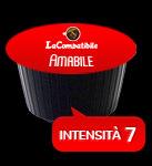 Compatibili DOLCE GUSTO* Amabile Una miscela dolce e delicata dal lieve retrogusto di nocciola. Un caffè lungo, ma dall'intensa cremosità.