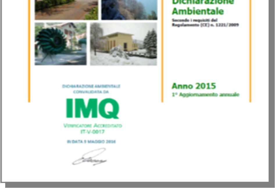 Qualità-Ambiente-Sicurezza di Iren Energia  Nel corso dell anno 2015 la Centrale ha ottenuto il rinnovo della