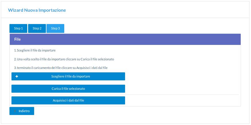 STEP 2 È necessario scegliere la sede dell azienda alla quale verranno assegnati i dipendenti presenti nel file Uniemens.