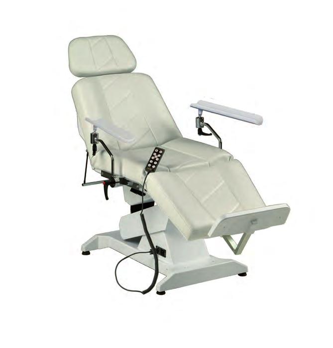 Each model offers backrest, leg rest and tilt (Trendelenburg position) adjustments, as well as minimum and maximum