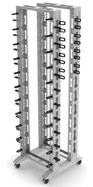 RACK DA PAVIMENTO / FREE STANDING RACK Il rack 19 Magnoni rappresenta una soluzione ideale per il cablaggio di apparecchiature sulle quali sia necessario