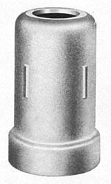 Il tipo F è composto da due pezzi con un diffusore interno e nelle versioni in metallo è ricavato da fusione.