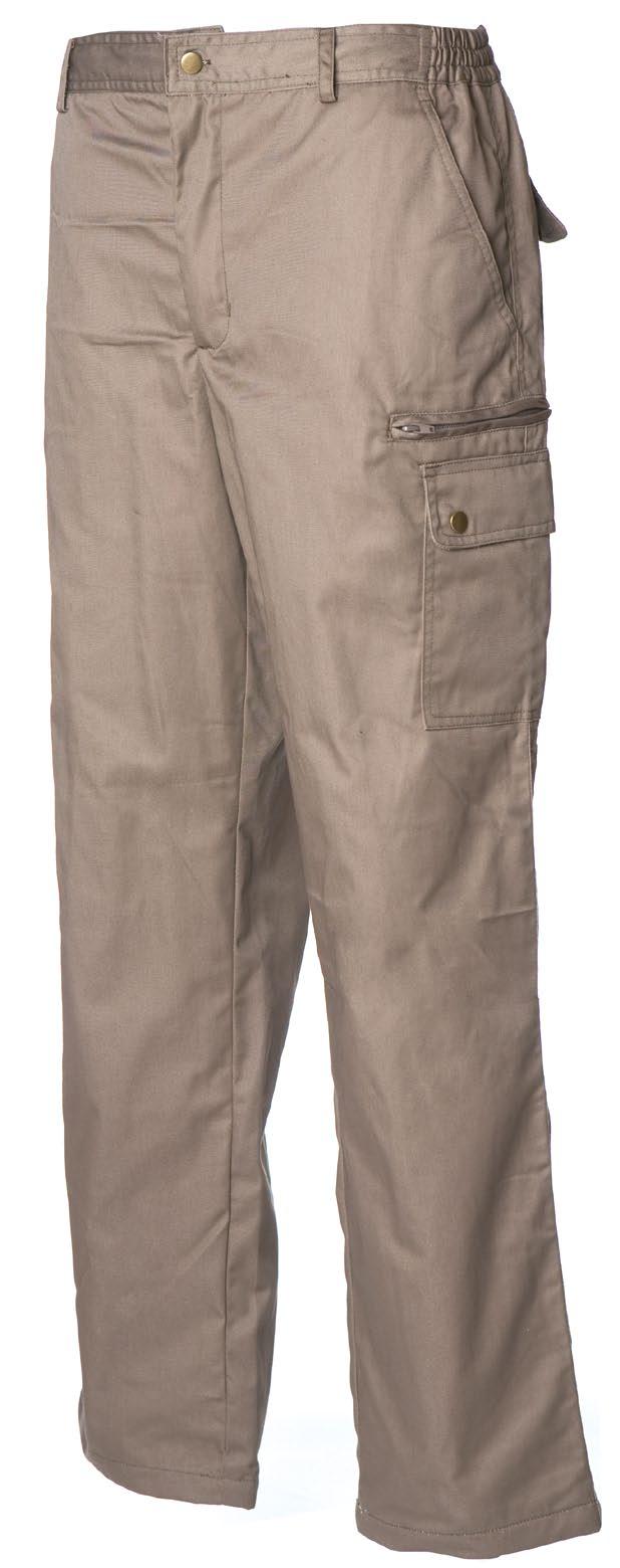 Winter multipockets pant with lining