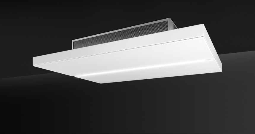 CAPPE A SOFFITTO eleganza e potenza Le cappe KSCF, fissate direttamente sul soffitto, sono eleganti e molto potenti.