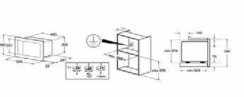 FORNI A MICROONDE MP122, MP122B, MP122N, MP6322X INSTALLAZIONE NEL PENSILE MP122, MP122B, MP122N, MP6322X INSTALLAZIONE A COLONNA FMI120, FMI120B, FMI120N, FMI320X