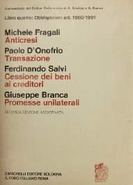 1960-1991, Prima edizione, 1959, Libro IV - Delle obbligazioni, pp. XVIII + 422, br.edit. 10 (cod. 13608) 62.