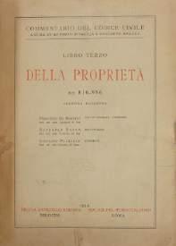 810-956, Seconda edizione, 1954, Libro III - Della proprietà, pp. XXIII + 577, br.edit. 10 (cod. 5463) 35.