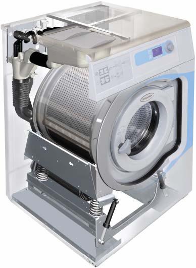 Ecowash: Le caratteristiche principali Forza centrifugante elevata per un efficace rimozione dell acqua Sistema Super Balance per il bilanciamento del carico Sistema di pesatura automatico (AWS) per
