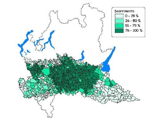 3.2.6.6. Irrigazione per scorrimento. Nell irrigazione per scorrimento un velo di liquido scorre continuamente su tutta la superficie del terreno durante le adacquate.