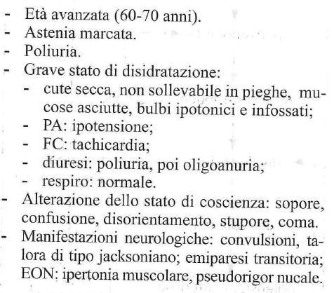 CLINICA DIAGNOSI Esami estemporanei: Glicemia su sangue capillare Esame urine(striscia reattiva) Glicosuria +++ Chetonuria --- oppure+ Esami da