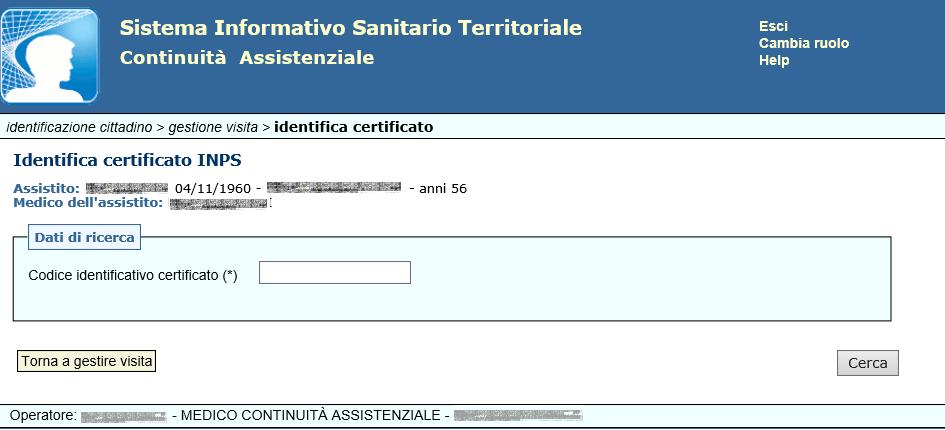 Nella figura seguente è riportata una tipica pagina dell applicazione.