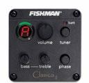 : ALM-PICKGUARD (per modelli flamenco) FISHMAN PREAMP «CLASICA II» Volume Control Bass and Treble controls Built-in tuner