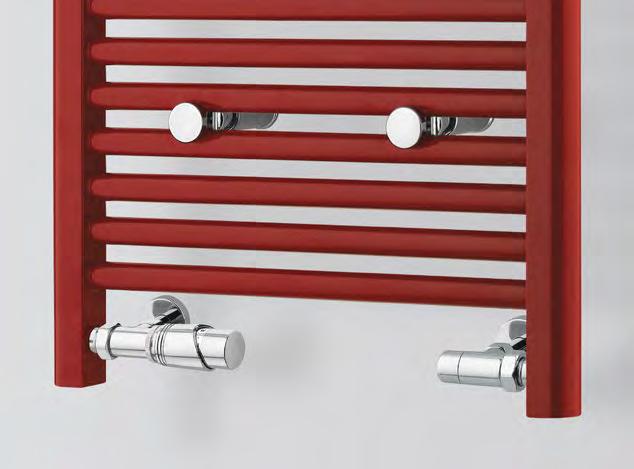 in ottone Chromium-plated thermostatic valve with horizontal control and brass handle 104CLL