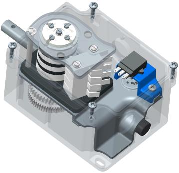 Potenziometro & Encoder 0 rpm I finecorsa a giri Giovenzana sono disponibili in diversi rapporti trasmissione.
