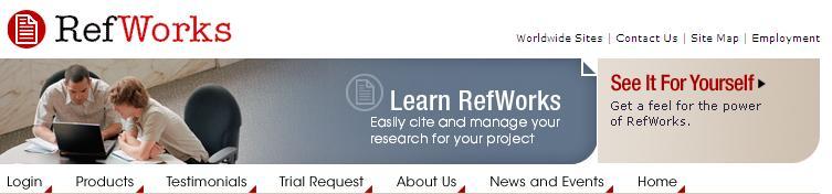 REFWORKS Refworks è un software di gestione bibliografica distribuito da Proquest. È uno dei più diffusi software commerciali in circolazione.