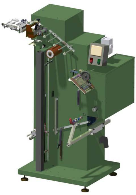 MACCHINA USA AVVOLGITRICE SEMI-AUTOMATICA DI NASTRI RIGIDI ED ELASTICI IN ROTOLI CON E SENZA NUCLEO E BOBINE La macchina nella sua configurazione completa è in grado di avvolgere nastri rigidi di