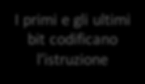 codificano l istruzione Primo operando Secondo operando Risultato I registri sono numerati (es.