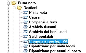 4 Progressivi IVA Qualora l azienda gestisse il plafond già in anni precedenti rispetto all anno indicato nei parametri di gestione (cioè l anno di inizio gestione in GIS), si rende necessario