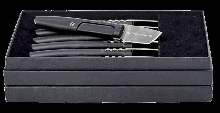 SECTOR 1 Sector 1 is a new table knife designed for everyday use. The handle is in techno polymer following military specifications.
