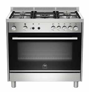 finitura Milleluci timer di fine cottura forno 103 lt, classe A piano monostampo in acciaio inox 5 fuochi gas con wok da 4 Kw manopole con finitura satinata forno 142lt, classe A+ Listino 1.