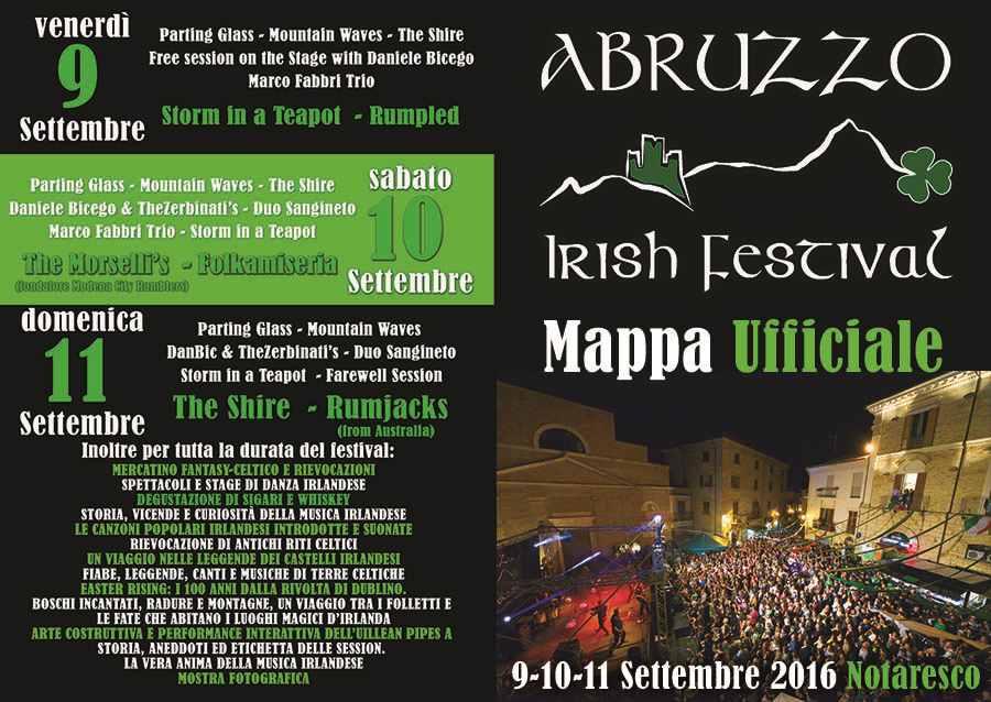 Irish Festival a Notaresco A Notaresco dal 9 all 11 settembre il terzo Irish Festival in terra d Abruzzo Full immersion nelle atmosfere irlandesi.