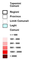 conseguenza sono aumentati i comuni con popolazione superiore ai 5000 abitanti : da 11 nel 1981 a 38 nel 2001.