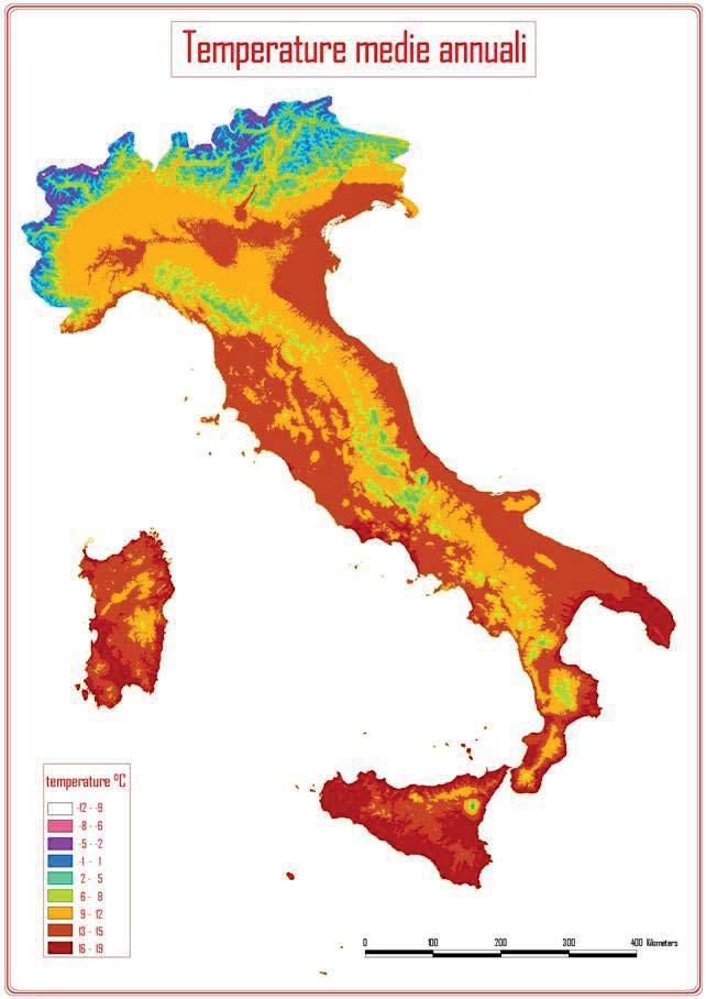 Il bilancio energetico del sistema edificio impianto DATI CLIMATICI Punto 9 I dati climatici devono essere conformi a quanto riportato nella UNI 10349.