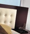 The base units can be completed with the bedside tables to be leant and with