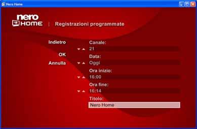 Schermata principale Video e TV Fig. 33: schermata Registrazioni programmate Preselezione È possibile scorrere le diverse voci in un elenco di selezione utilizzando i pulsanti e. 5.