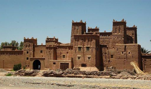 Qasba del XVII secolo nell'oasi di Skoura, Marocco.