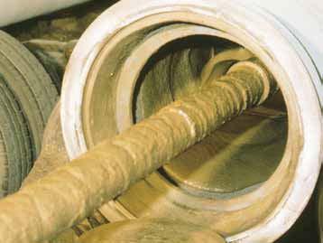 RIVESTIMENTO INTERNO La protezione interna dei tubi IRRIGAL è costituita da una malta di cemento prevalentemente del tipo d alto forno, applicata per mezzo di centrifugazione, in conformità alla