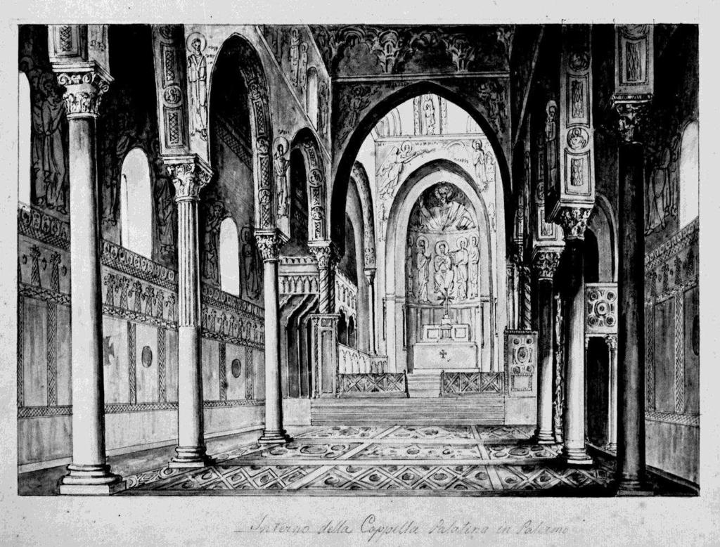 Fig. 27. Interno della Cappella Palatina, GRS, Gabinetto Disegni e Stampe, n. inv. 1019.