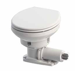 22) secondo il necessario - Pompa integrata autoadescante - Attenzione : Non raccordare il WC Maxlite a un sistema di acqua potabile a bordo, né a un sistema di acqua sotto