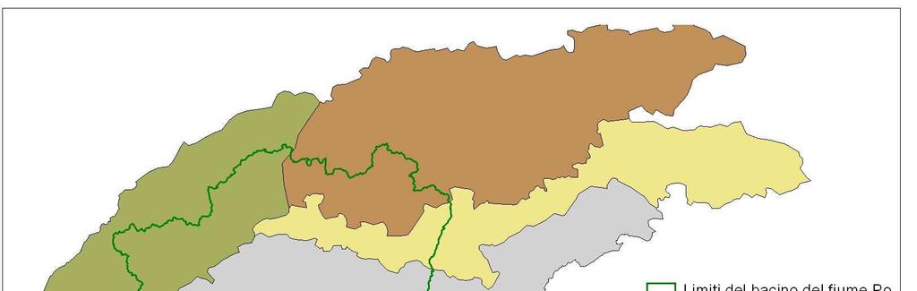 3.. Caratterizzazione delle acque superficiali 3... Idro-ecoregioni e tipi Il distretto del fiume Po è caratterizzato dalle seguenti Idro-ecoregioni (Figura 3.