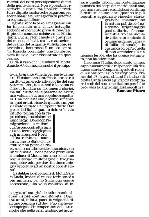Quotidiano della Calabria - Cosenza Data: