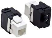 PRESA MODULARE RJ45 KEYSTONE SCHERMATA DA PANNELLO CAT6 Nota: da usare con