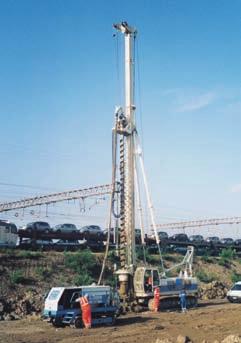 CMV is a registered trademark Hydraulic Piling Rigs: kelly auger version CFA system diaphragm wall application Hydraulic Crawler Drills: minipiles and anchors tie-backs soil investigations top