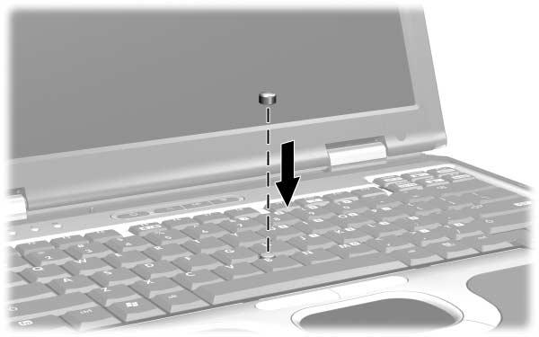 Dispositivi di puntamento e tastiera Uso dello stick di puntamento Per spostare il puntatore, premere lo stick di puntamento nella direzione desiderata.