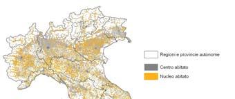 La suddivisione del territorio in Agglomerati morfologici urbani (Amu) ha l obiettivo di individuare porzioni di territorio con