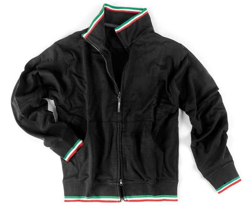 FELPA ZIP TOTALE PROFILI TRICOLORE 51/0819015 Bandiera