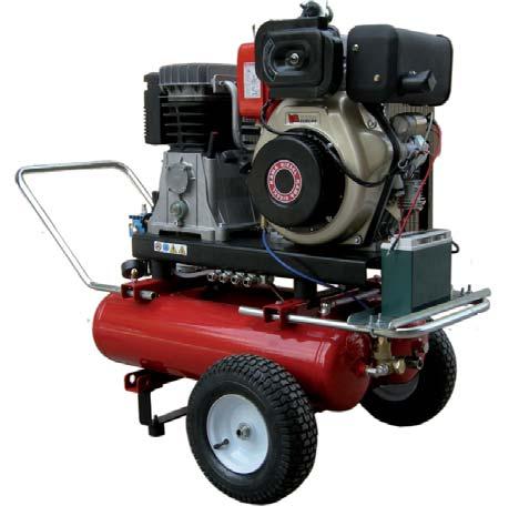 Motocompressore 22+22LT MOTORE HP 10 con avviamento elettrico Articolo Litri Listino SF 9.722.