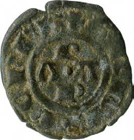 Stato della Chiesa Gregorio XI (1370-1378) 94. Denaro (o picciolo), 1374 Mistura g 0,48 mm 14,88 inv.