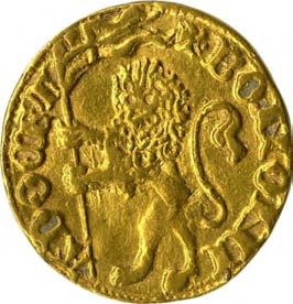 Stato della Chiesa - Governo autonomo di Governo autonomo di (1380-1450) 101. Bolognino d'oro, 1398 Oro g 3,47 mm 20,27 inv.